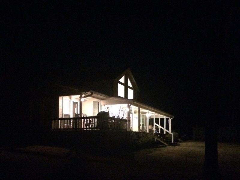 Back of House at Night